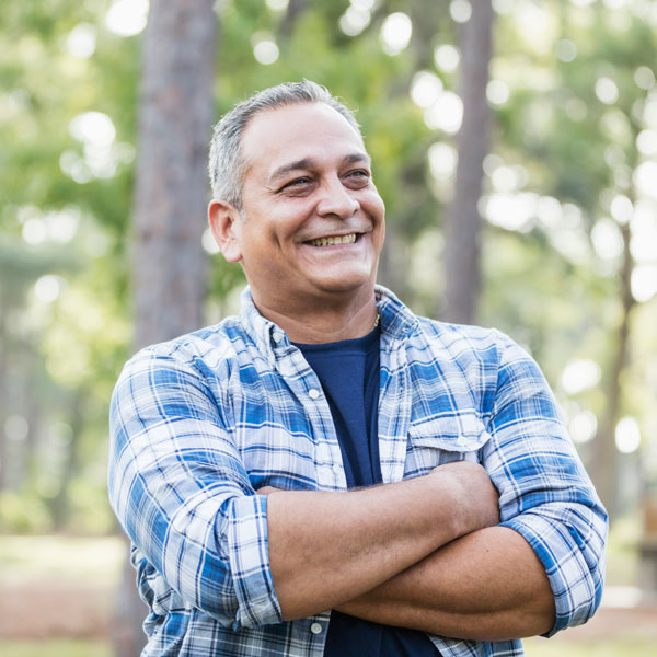 smiling middle aged man Atlanta Oral & Facial Surgery