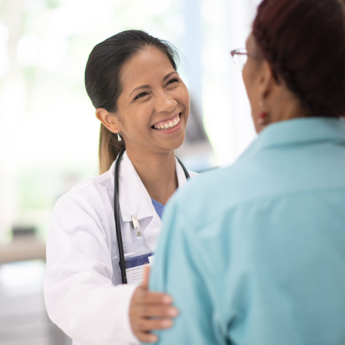 doctor with patient Atlanta Oral & Facial Surgery