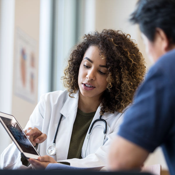 doctor with patient Atlanta Oral & Facial Surgery