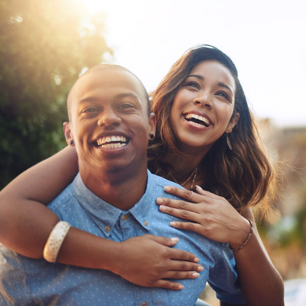 Young Couple Laughing in Atlanta, GA
